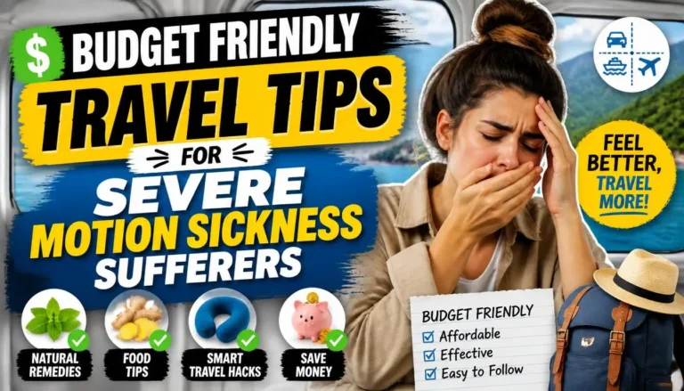 Budget Friendly Travel Tips for Severe Motion Sickness Sufferers
