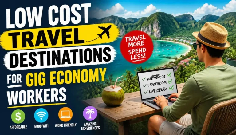 Low Cost Travel Destinations for Gig Economy Workers